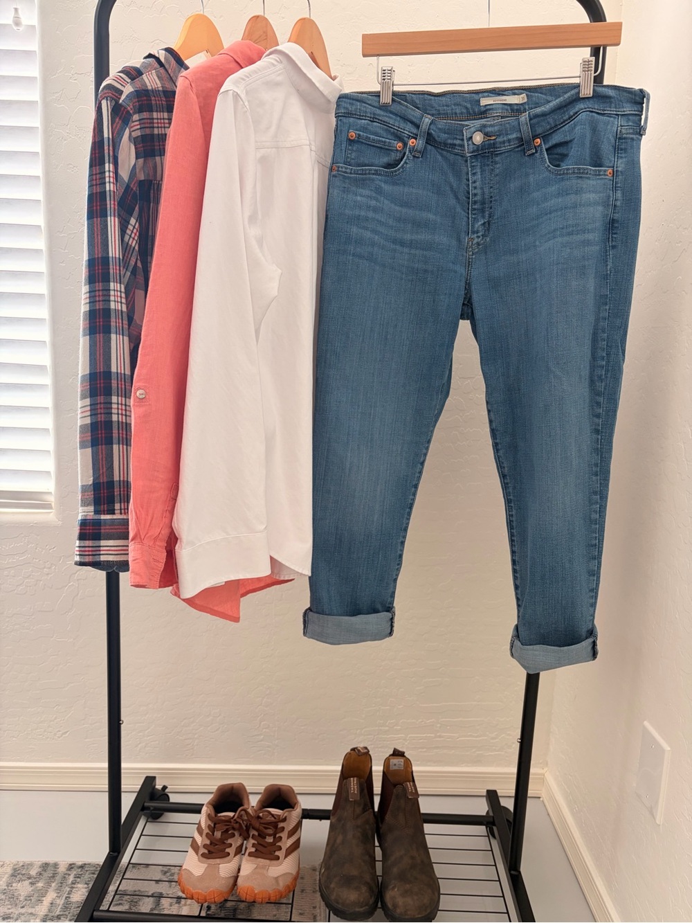 Levi's Mid-Blue Boyfriend Cut Jeans